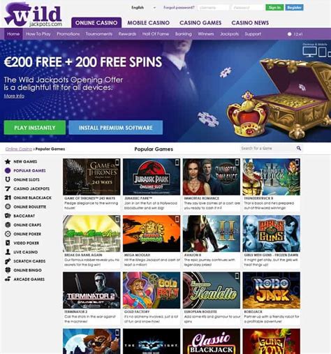  wild jackpots online casino